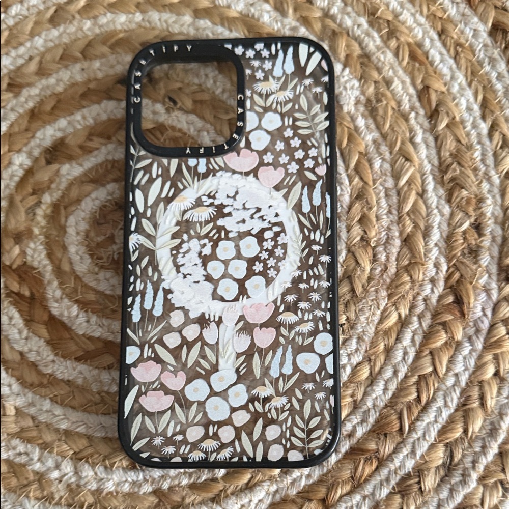 Casetify Botanical Phone Case - Pink and White